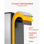 Undercounter Built-in Ice Maker, 80 Lbs/Day Under Counter Ice Maker Machine with Drain Pump Reversible Door Stainless Steel, Fre