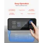 Undercounter Built-in Ice Maker, 80 Lbs/Day Under Counter Ice Maker Machine with Drain Pump Reversible Door Stainless Steel, Fre