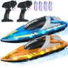 2 pcs RC Boat 2,4 GHz fjernbetjening Racing Boat 12 km/t Børn Voksne Gave