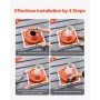 2Pcs Roof Pipe Flashing Boots, Fit Pipe OD 6-3/4" to 14", Flexible Silicone Roofing Jack Pipe Flashing, High Temp -101℉ to 437℉,
