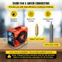 PCP Air Compressor, 350W 2700 RPM Portable Diving Compressor, 4500 Psi High Pressure with 8 mm Quick Connector & Built-in Coolin