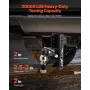 Pintle Hitch 2 inches Modtager Hook 2,5-3 inches Lunette Ring