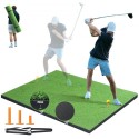 5x5ft Golf Hitting Mat Turf Golf Training Aid Indoor Outdoor Practice