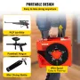 PCP Air Compressor, 350W 2700 RPM Portable Diving Compressor, 4500 Psi High Pressure with 8 mm Quick Connector & Built-in Coolin