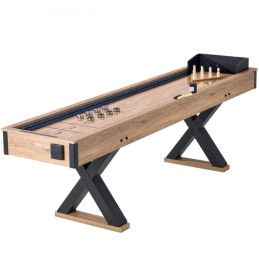 9 ft Shuffleboard Table 2 in 1 Shuffleboard and Bowling Combo Game Set