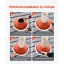 Roof Pipe Flashing Boot, Fit Pipe OD 10" to 19", Flexible Silicone Roofing Jack Pipe Flashing, High Temp -101℉ to 437℉, Lasting 