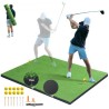 5x4ft golf, der rammer Mat Turf Golf Training Aid Indoor Outdoor Practice