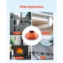 Roof Pipe Flashing Boot, Fit Pipe OD 10" to 19", Flexible Silicone Roofing Jack Pipe Flashing, High Temp -101℉ to 437℉, Lasting 