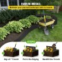 Landscape Edging, 10 inch Depth 150 ft Total Length, Recycled HDPE Coiled Terrace Board, Flexible Bender Border for
