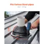 2 Pcs Roof Pipe Flashing Boots, Fit Pipe OD 6" to 11", Flexible EDPM Roofing Jack Pipe Flashing, High Temp -67℉ to 212℉, Endurab