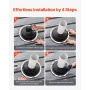 2 Pcs Roof Pipe Flashing Boots, Fit Pipe OD 6" to 11", Flexible EDPM Roofing Jack Pipe Flashing, High Temp -67℉ to 212℉, Endurab