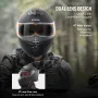 Fuld ansigt motorcykelhjelm motocross hjelm med Bluetooth -slot