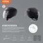 3/4-face motorcykelhjelm Motocross Helmet med Bluetooth Slot