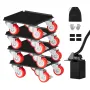 Furniture Dolly, Maximum Load 1200 lbs, Heavy Duty Furniture Movers with 5 360° Rotation Wheels, Carbon Steel Panel, Furniture L