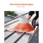 Roof Pipe Flashing Boot, Fit Pipe OD 10" to 18", Flexible Silicone Roofing Jack Pipe Flashing, High Temp -101℉ to 437℉, Endurabl