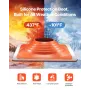 Roof Pipe Flashing Boot, Fit Pipe OD 10" to 18", Flexible Silicone Roofing Jack Pipe Flashing, High Temp -101℉ to 437℉, Endurabl