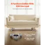Møbler dolly 4 stål stål tri-dolly sæt møbler mover 440 lbs