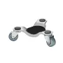 Furniture Dolly, 440 lbs Load Capacity, 3 Wheel Steel 6.3" Tri-dolly Heavy Duty Mover with Triangle Swivel Caster, Carbon Steel 