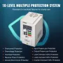 VFD 3HP 2.2KW 5A 3 Fase AC 380V input til 3 fase 0-380V Output