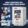 VFD 4HP 3KW 14A 1 eller 3 Fase AC 220V input til 3 fase AC 0 ~