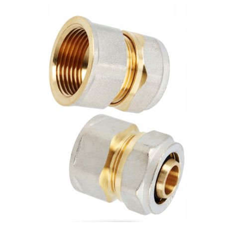 PEX Overgangsnippel KOMPRESSION 20 mm x 1/2 - 3/4 Tomme