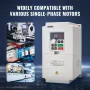 VFD 7,5 hk 5,5 kW 25A 1 eller 3 fase AC 220V input til 3 fase