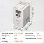 VFD 5HP 4KW 8,5A 3 Fase AC 380V input til 3 fase 0-380V Output