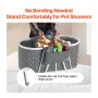 Portable Dog Bathtub, Elevated & Foldable Space-saving Pet Shower Station with Efficient Drainage, Bathing Tub for Washing & Gro