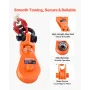 2 Ton Snatch Block with G80 Chain, Swivel Shackle, 3" Sheave for 3/8" Wire Rope, Snatch Block Pulley for Towing and Recovery App