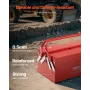 Værktøjskasse 14-tommer 2-lags 3-bakke foldning af cantilever