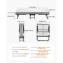 Rollaway Bed, 31 in x 75 in Folding Bed with 4 in Mattress, Twin Size Foldable Bed with Sturdy Metal Frame & Memory Foam Mattres