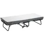 Rollaway Bed, 31 in x 75 in Folding Bed with 4 in Mattress, Twin Size Foldable Bed with Sturdy Metal Frame & Memory Foam Mattres