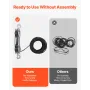 4400 lbs Breaking Strength 100 FT Rope Pulley Hoist, 5:1 Lifting Power Heavy Duty Pulley System with 2pcs Soft Loops, Metal Whee