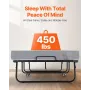Rollaway Bed, 38 in x 75 in Folding Bed with 5 in Mattress, Twin Size Foldable Bed with Sturdy Metal Frame & Memory Foam Mattres