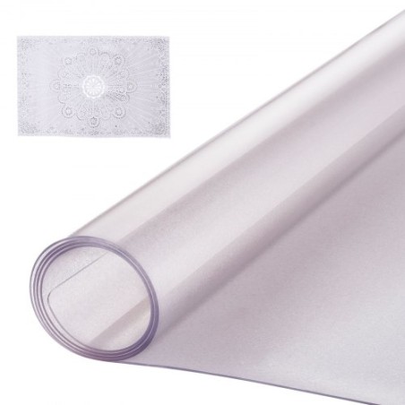 PVC Table Protector 42x60 Inch Frosted Plastic Desk Protector 1.5mm Thick