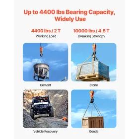2 ton snatch -blok med drejelig krog 74 mm skive remskiven løftning