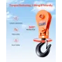 2 Ton Snatch Block with Swivel Hook, 3" Sheave 3/8" Inch Wire Rope, Heavy Duty Snatch Block Pulley 4400 lbs for Towing and Recov
