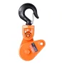 2 Ton Snatch Block with Swivel Hook, 3" Sheave 3/8" Inch Wire Rope, Heavy Duty Snatch Block Pulley 4400 lbs for Towing and Recov