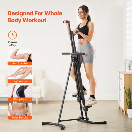 Trappetrin lodret hjemme Gym Cardio klatrer Foldning Træning