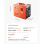 PCP Air Compressor, 4500PSI/30Mpa PCP Airgun Compressor with Built-in Converter & Fan Cooling System, Auto Stop DC12V/AC230V Por