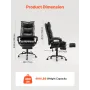 Executive Office Chair High Back Chair With Footrest Lumbar
