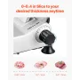 Commercial Meat Slicer, 10 inch Electric Deli Food Slicer, 180W Meat Cutter with a Premium 65Mn Blade, 0-0.4 inch Adjustable Thi