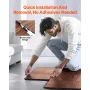 Dance Floor Tiles, 12.4 x 12.4 in 9 Piece Interlocking Dance Flooring, Portable Dance Practice Floor with Cushioned Base (Oak Wo