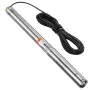 Deep Well Submersible Pump, 910W Input Power, 230V, 100 L/min Flow, 53 m(174 ft) Head, 20 m(65.62 ft) Cord with External Control