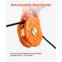 30 T Snatch Block for Winch Recovery, 66,000 lbs Break Strength Pulley System with 0.4" - 0.55" Rope, Heavy Duty Offroad Recover