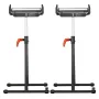 2-Pack Roller Stands, 113 kg/250 lbs Load Capacity, 686mm-1092mm / 27-43 in Adjustable Height, Folding Heavy Duty with Polished 