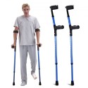 Forearm Crutches Aluminum Walking Crutches with Adjustable Height & Cuffs