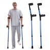 Forearm Crutches Aluminum Walking Crutches with Adjustable Height & Cuffs