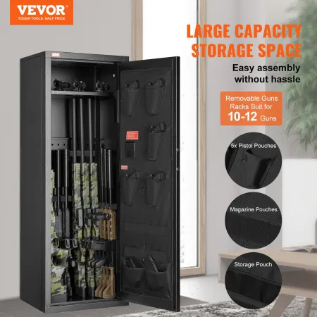10-12 Rifler Gun Safe Rifle Safe med Lock Digital Tastatur