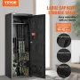 10-12 Rifles Gun Safe, Rifle Safe with Lock & Digital Keypad, Quick Access Tall Gun Storage Cabinet with Removable Shelf, Rifle 